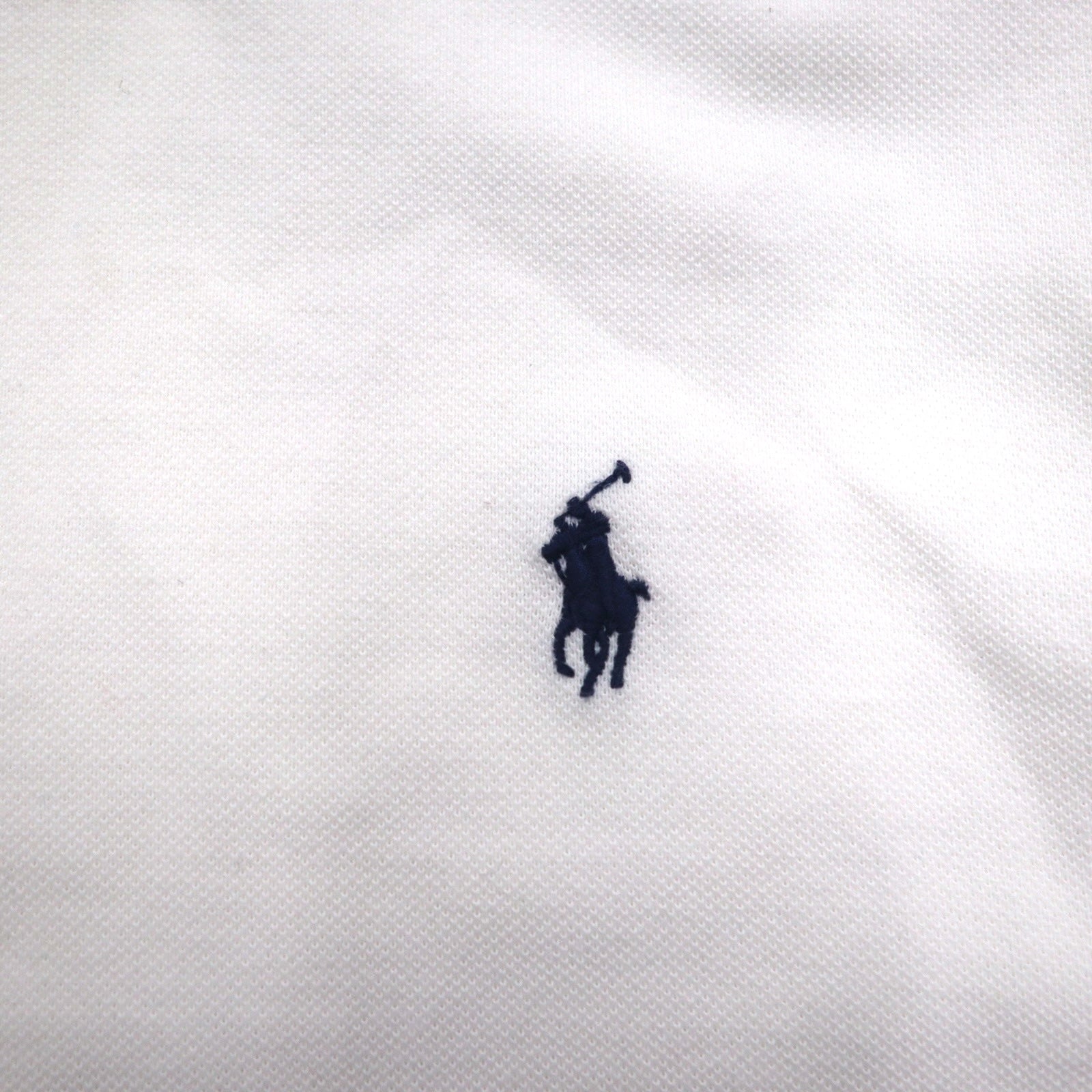 Polo by Ralph Lauren 90年代 ポロシャツ 3XL ビッグサイズ ホワイト 鹿の子 スモールポニー刺繍