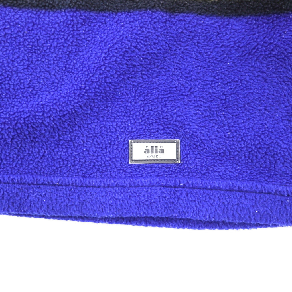 alia SPORT Anni '90 Pile pullover color block oversize M Multicolore Poliestere fantasia pazzesca