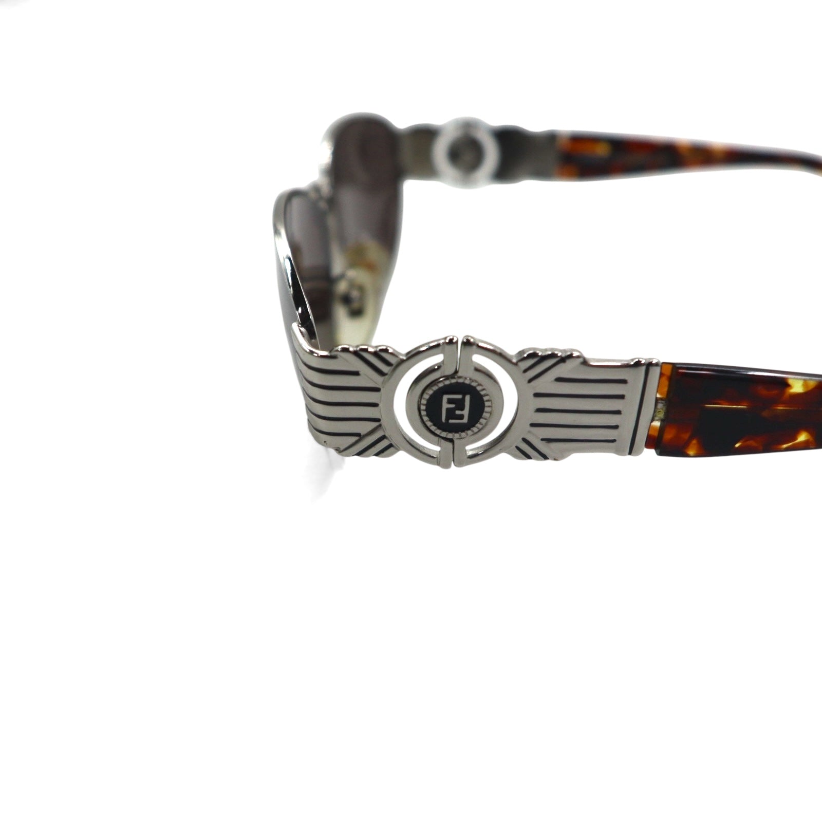 FENDI Occhiali da sole vintage Boston con montatura in metallo tartarugata SL7033 Made in Italy