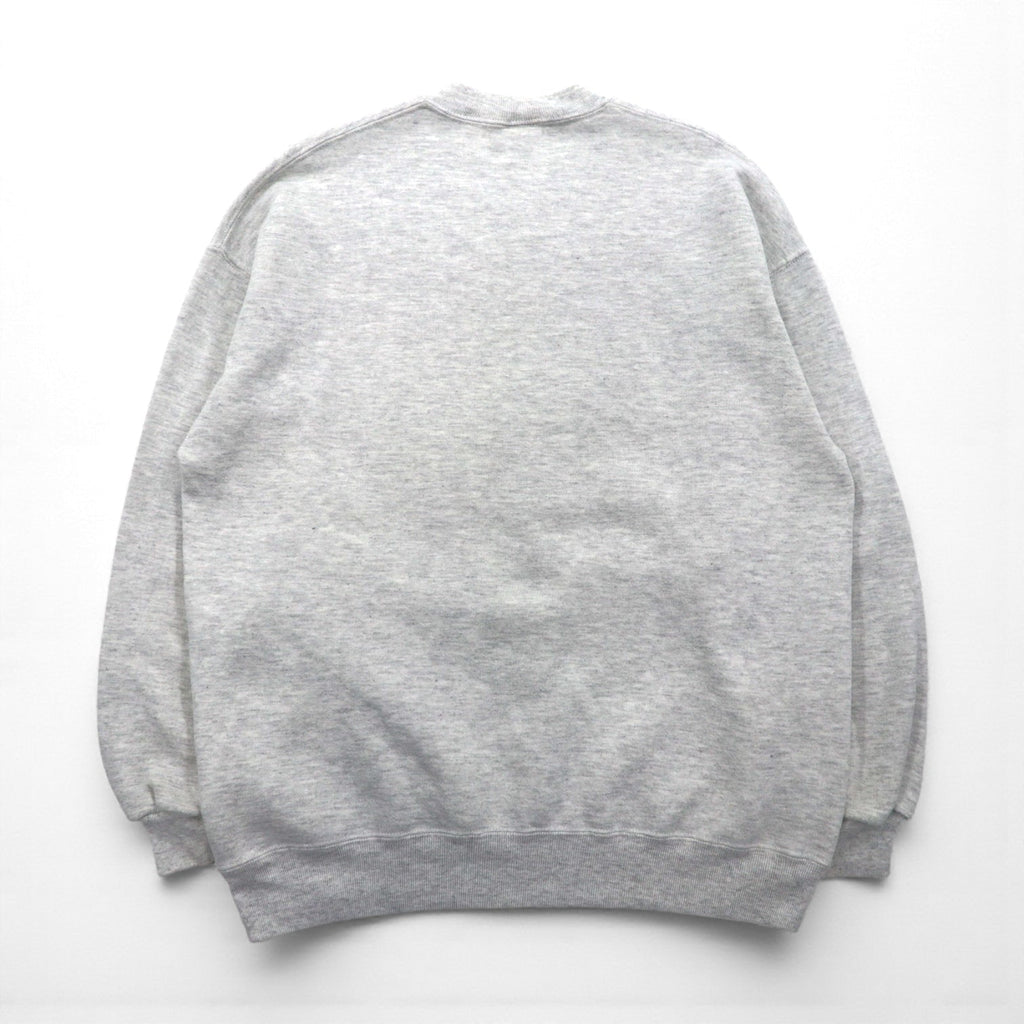 90s USA Vintage Sweatshirt College House カレッジ プリント スウェット トレーナー XL グレー 90年代 USA製