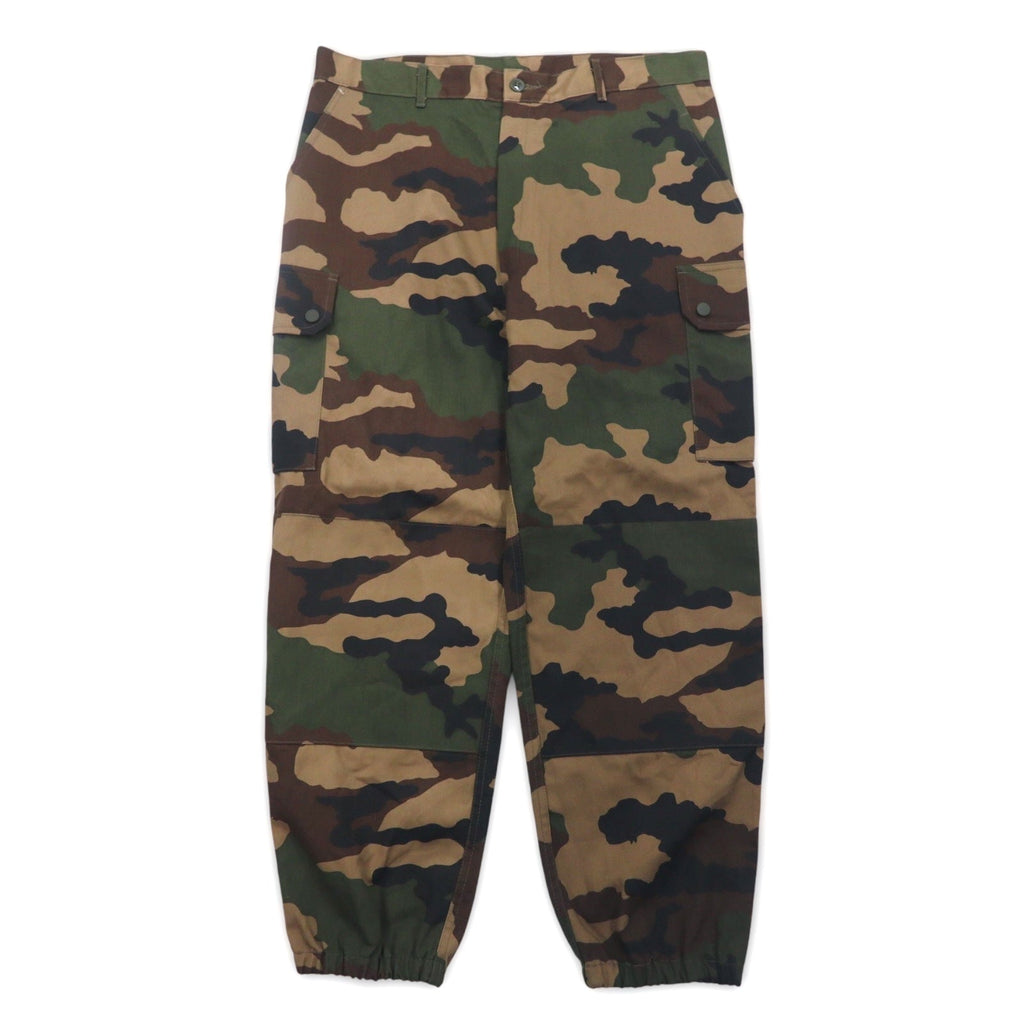 Pantaloni cargo F-2 con doppio strato al ginocchio dell'esercito francese, taglia 96M, colore kaki mimetico BIRMINGHAM / F2 Militare MAGECO, deadstock, nuovo.