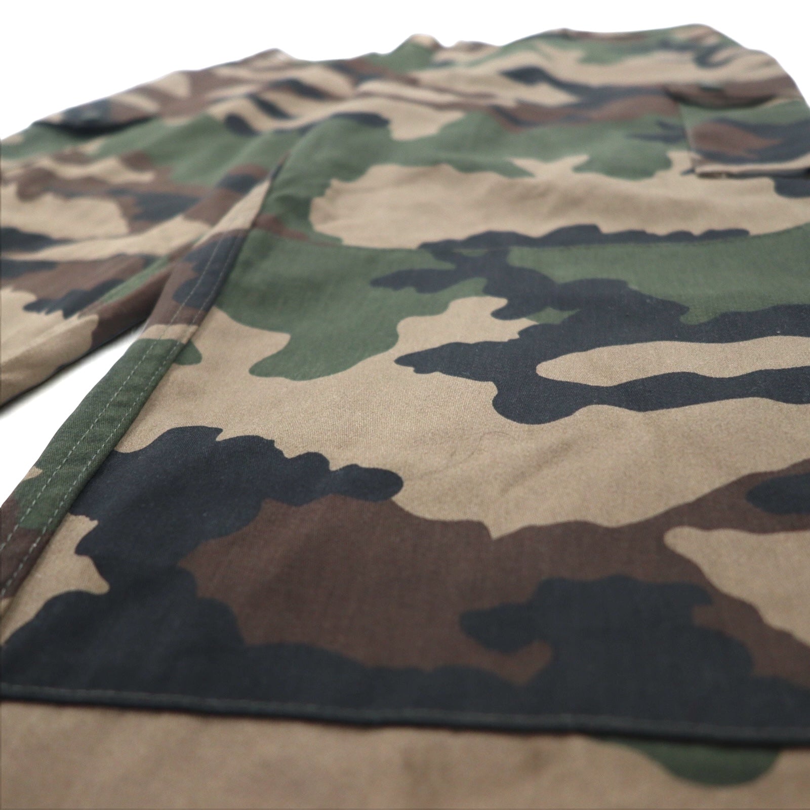 Pantaloni cargo F-2 con doppio strato al ginocchio dell'esercito francese, taglia 96M, colore kaki mimetico BIRMINGHAM / F2 Militare MAGECO, deadstock, nuovo.