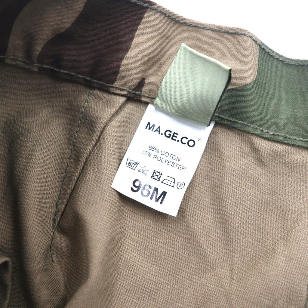 Pantaloni cargo F-2 con doppio strato al ginocchio dell'esercito francese, taglia 96M, colore kaki mimetico BIRMINGHAM / F2 Militare MAGECO, deadstock, nuovo.