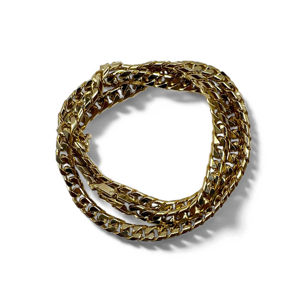 Vintage Heavy Gold Necklace ヴィンテージ 喜平 ヘビーチェーン 2WAY ネックレス ブレスレット ゴールド