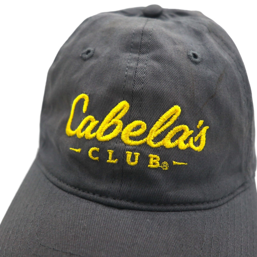 Cabela's アウトドア ベースボールキャップ FREE ベルト グレー コットン
