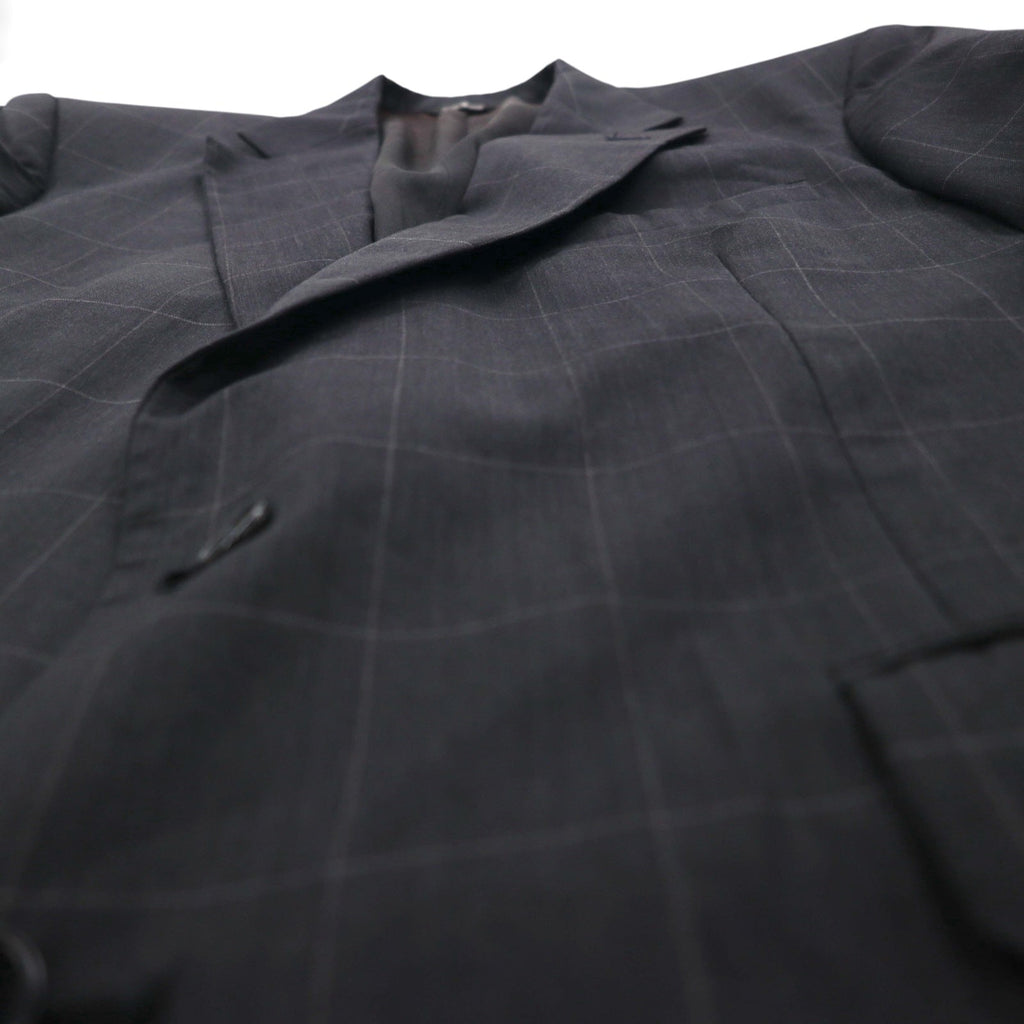 Ralph Lauren 80年代 USA製 UNION MADE 2B テーラードジャケット ブレザー XL チェック POLO UNIVERSITY CLUB 羊毛 Rich's Executive Shop ACTWUタグ