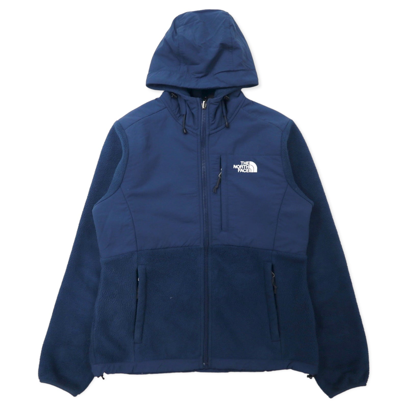 THE NORTH FACE Denali Hoodie pile POLARTEC S blu scuro poliestere logo ricamato