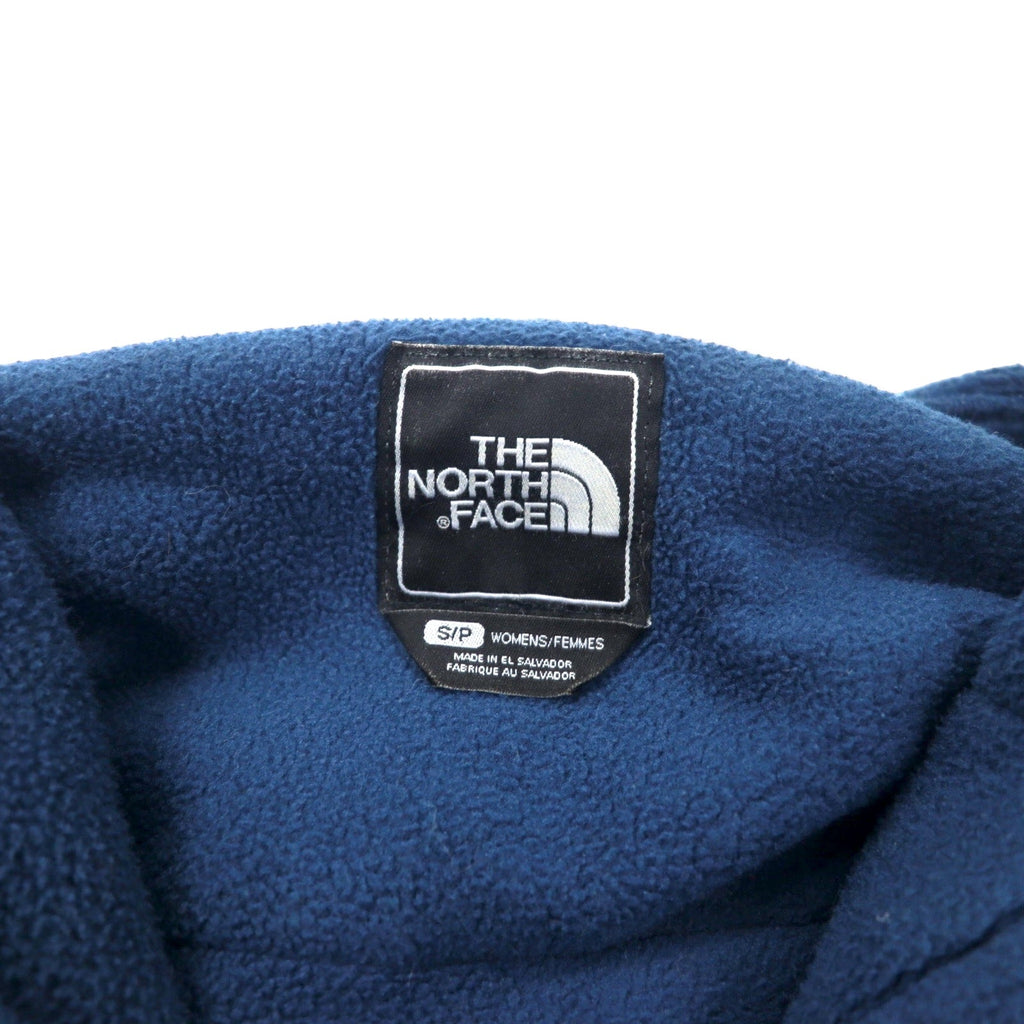 THE NORTH FACE Denali Hoodie pile POLARTEC S blu scuro poliestere logo ricamato