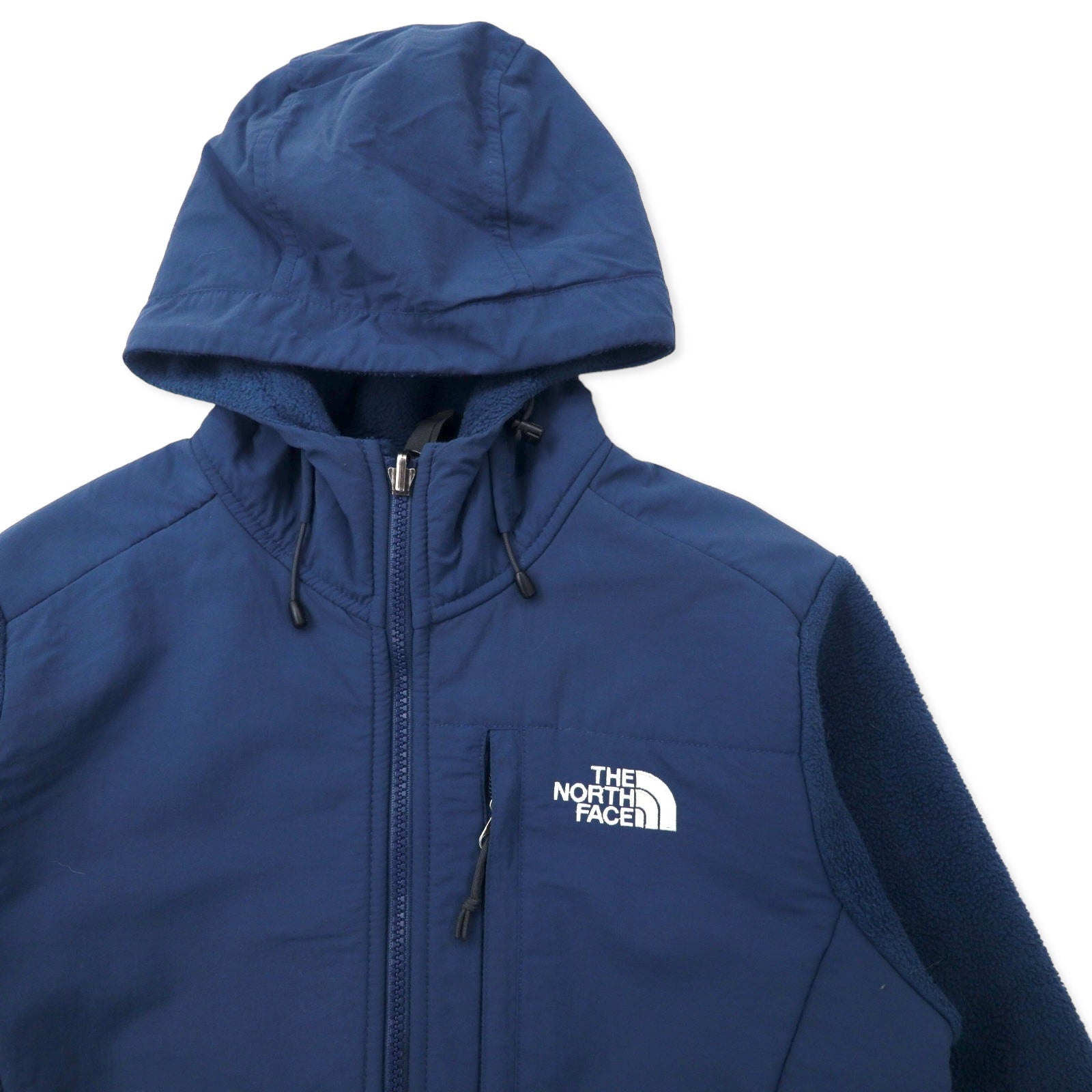 THE NORTH FACE Denali Hoodie pile POLARTEC S blu scuro poliestere logo ricamato