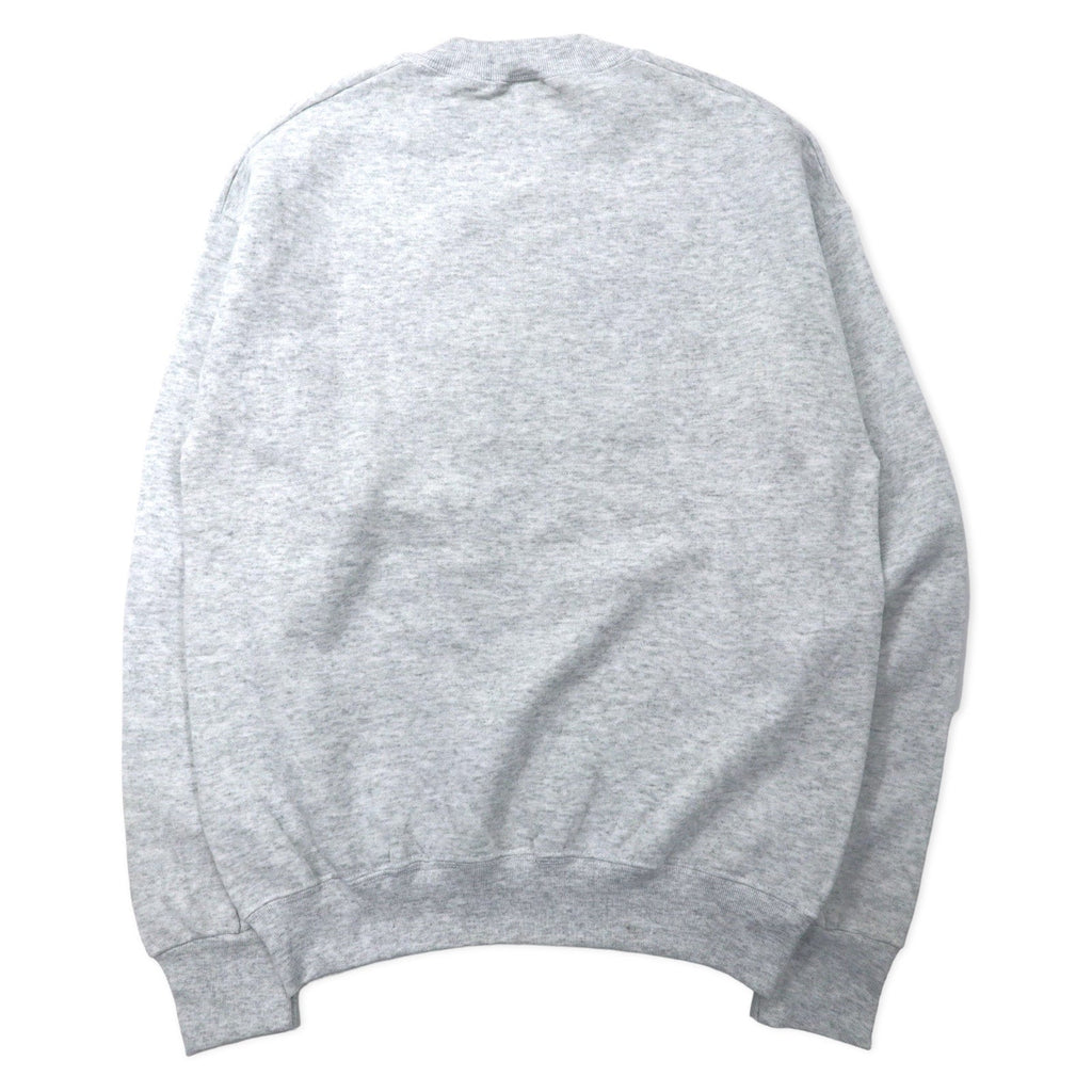FRUIT OF THE LOOM Anni '90 BEST Stampa Felpa L Grigio Cotone Interno spazzolato Ranger BOAT