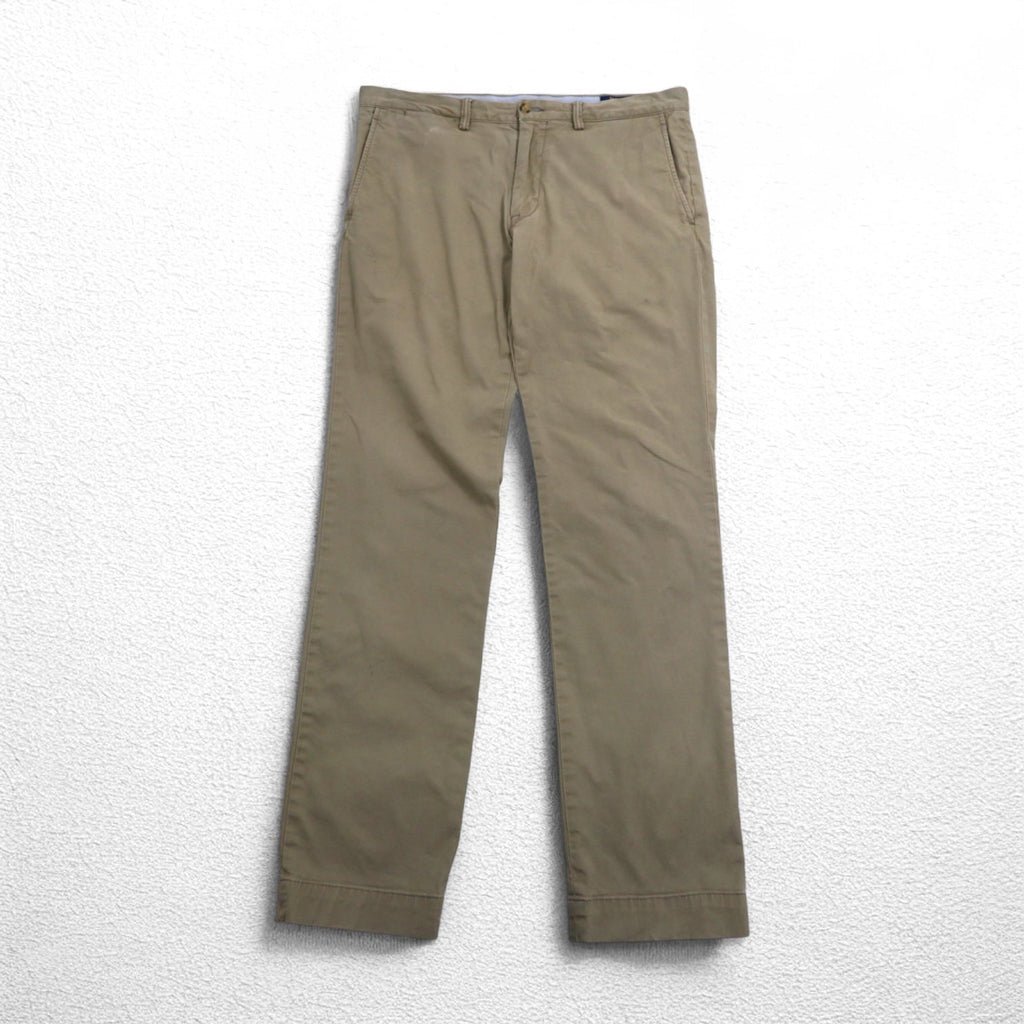 POLO RALPH LAUREN Pantaloni Chino Polo Chino Stretch Slim Fit L Beige Cotone