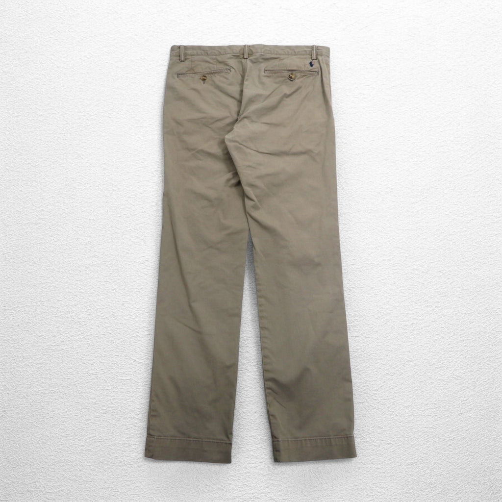 POLO RALPH LAUREN Pantaloni Chino Polo Chino Stretch Slim Fit L Beige Cotone