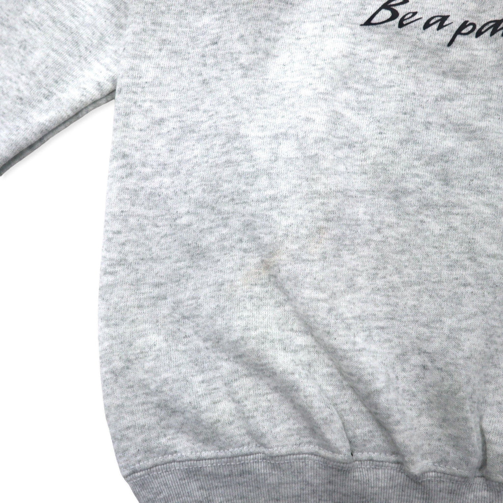 FRUIT OF THE LOOM Anni '90 BEST Stampa Felpa L Grigio Cotone Interno spazzolato Ranger BOAT