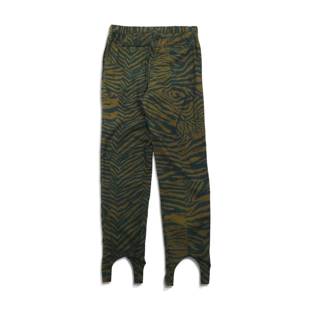 BLACKWEIRDOS Pantaloni Easy M Motivo animalier zebrato Cinghie sull'orlo Fabbricati in Giappone 21AW-PA05