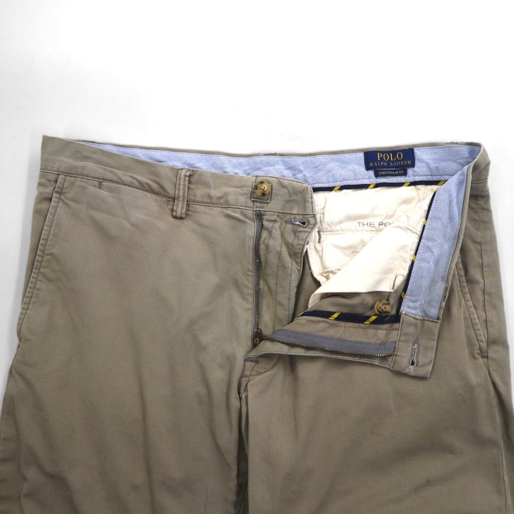 POLO RALPH LAUREN Pantaloni Chino Polo Chino Stretch Slim Fit L Beige Cotone