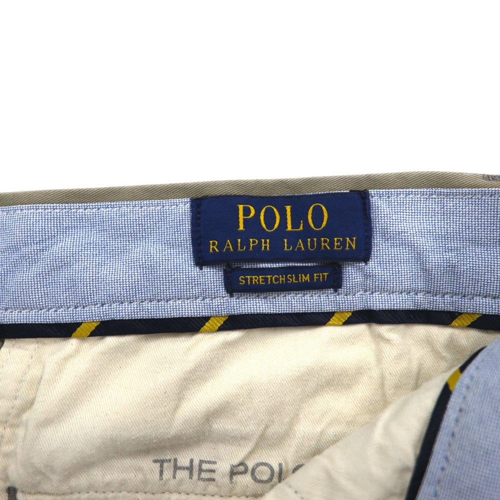 POLO RALPH LAUREN Pantaloni Chino Polo Chino Stretch Slim Fit L Beige Cotone