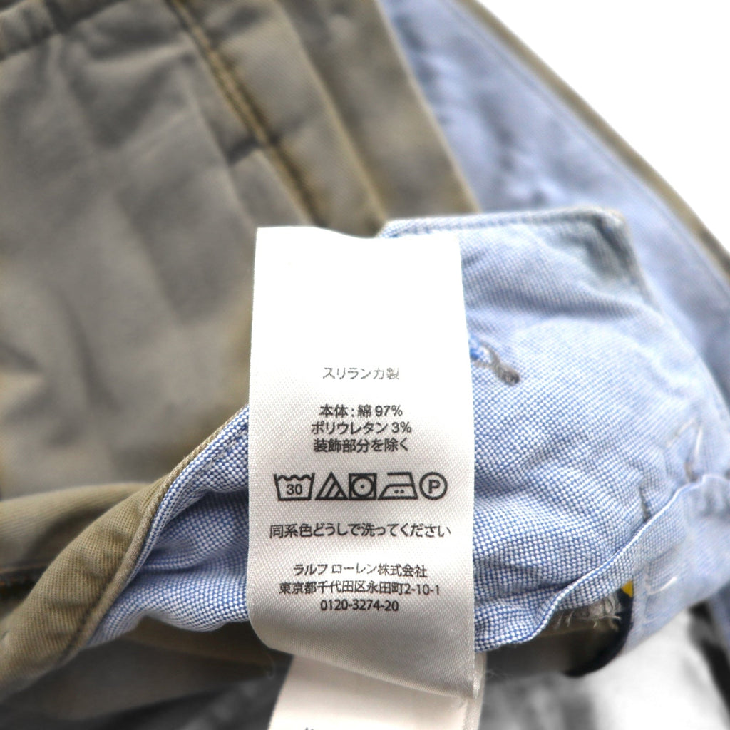 POLO RALPH LAUREN Pantaloni Chino Polo Chino Stretch Slim Fit L Beige Cotone