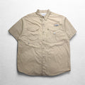 Columbia PFG Bahama Camicia da pesca a maniche corte XL Beige Cotone FM7130