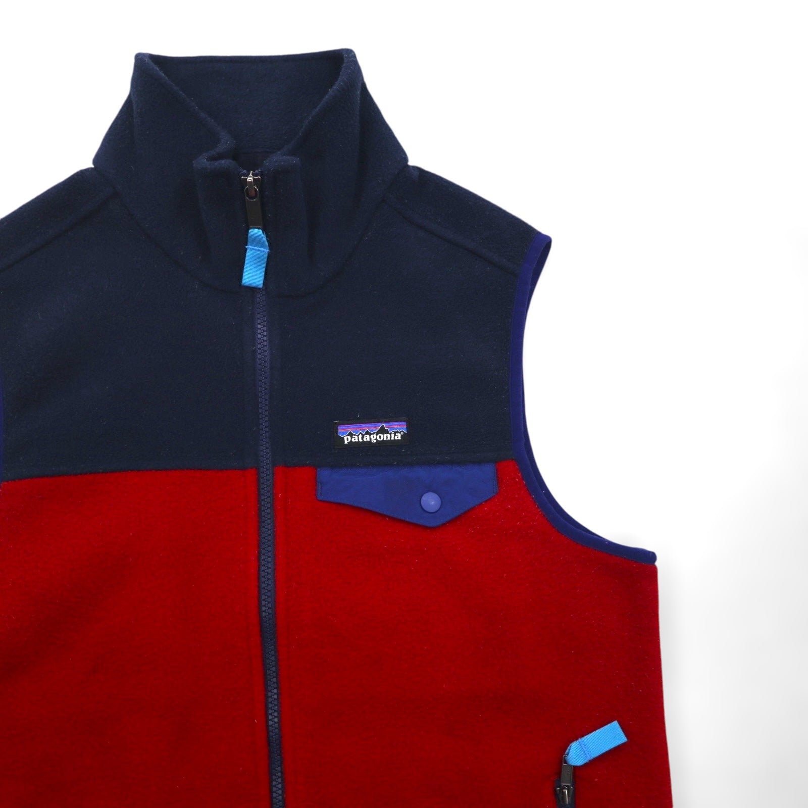 Patagonia ライトウェイト シンチラ SYNCHILLA フリース ベスト S ネイビー バイカラー 25500