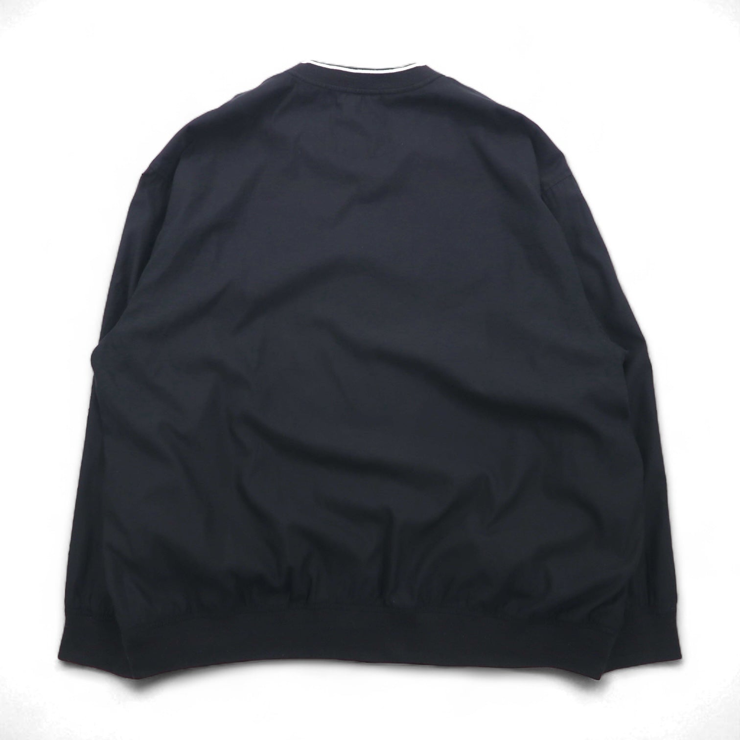 Eddie Bauer Piste Pullover Giacca in nylon XL Nero Poliestere Idrorepellente Logo ricamato
