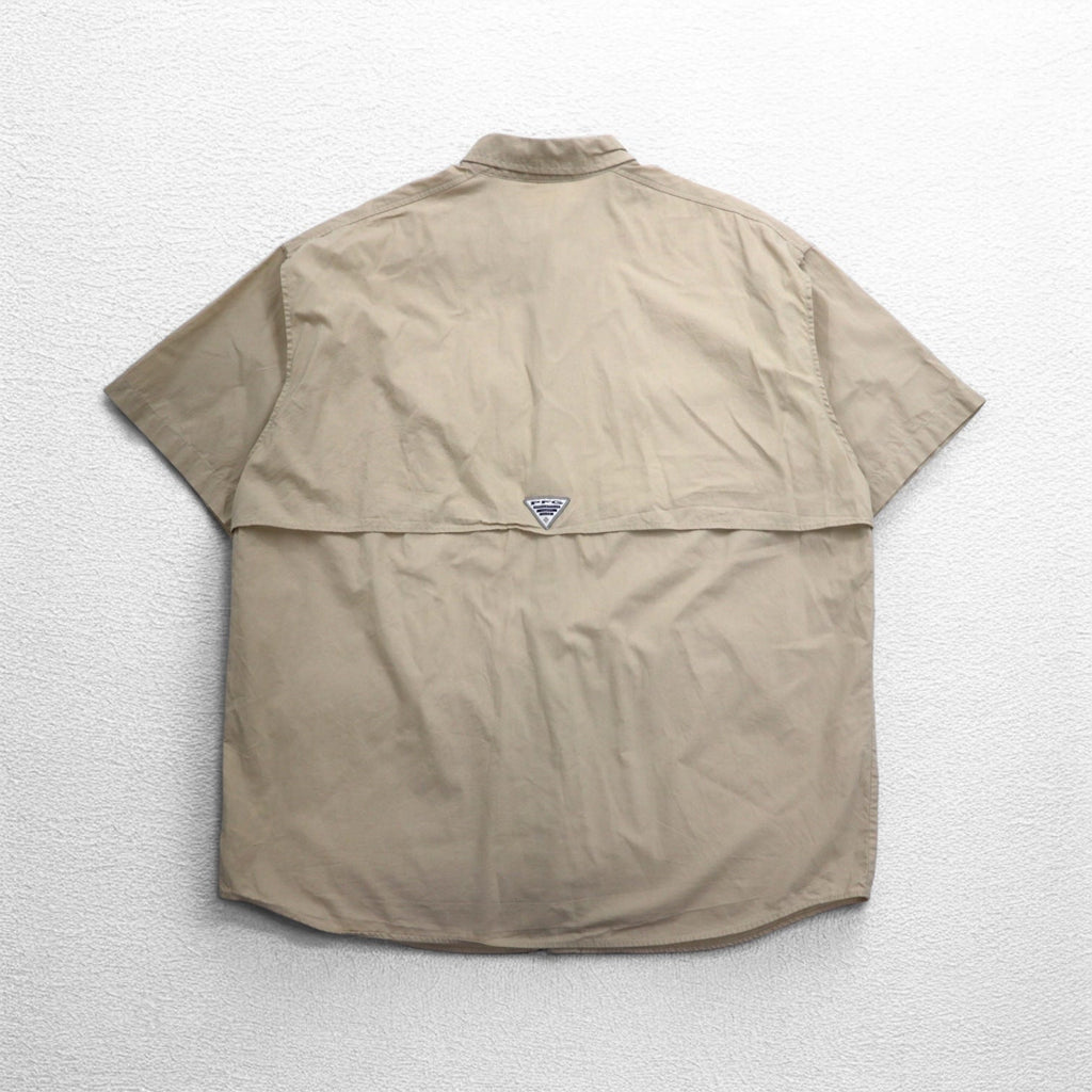 Columbia PFG Bahama Camicia da pesca a maniche corte XL Beige Cotone FM7130