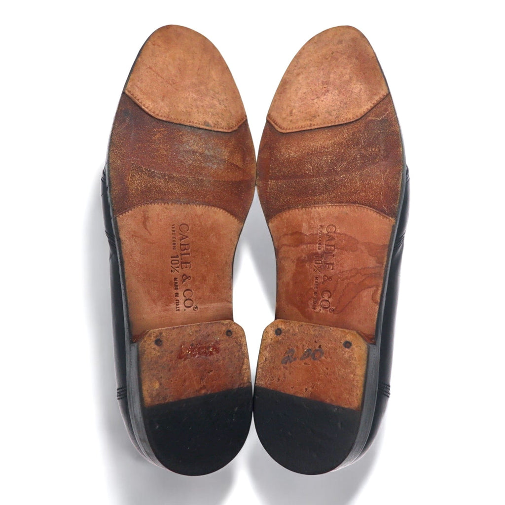 CABLE & Co. Mocassini Penny Loafer Eleganti Made in Italy 28.5cm Nero Pelle 637 4609 01