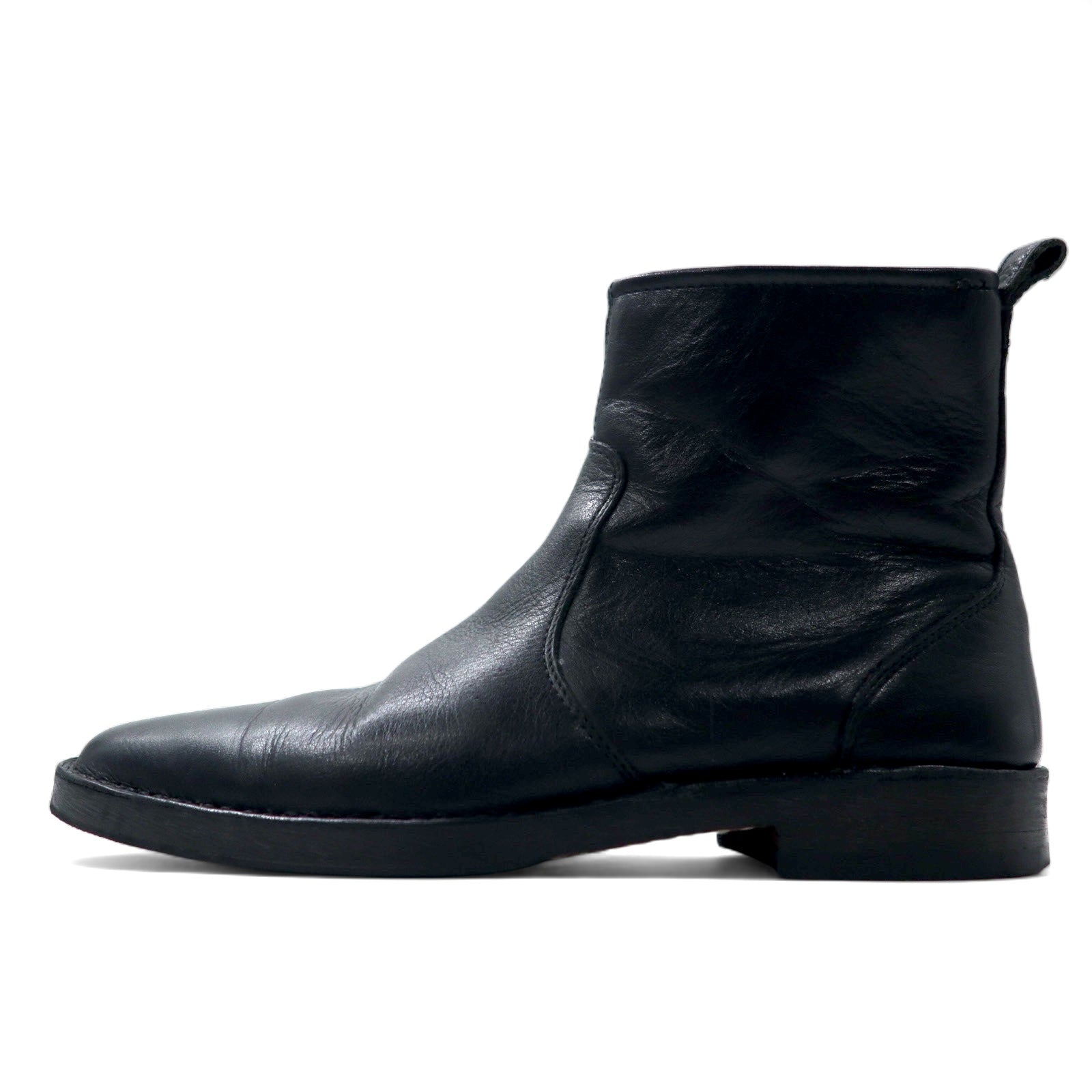 COACH Stivali con cerniera laterale 26cm in pelle nera JEREMY F0044 / H11