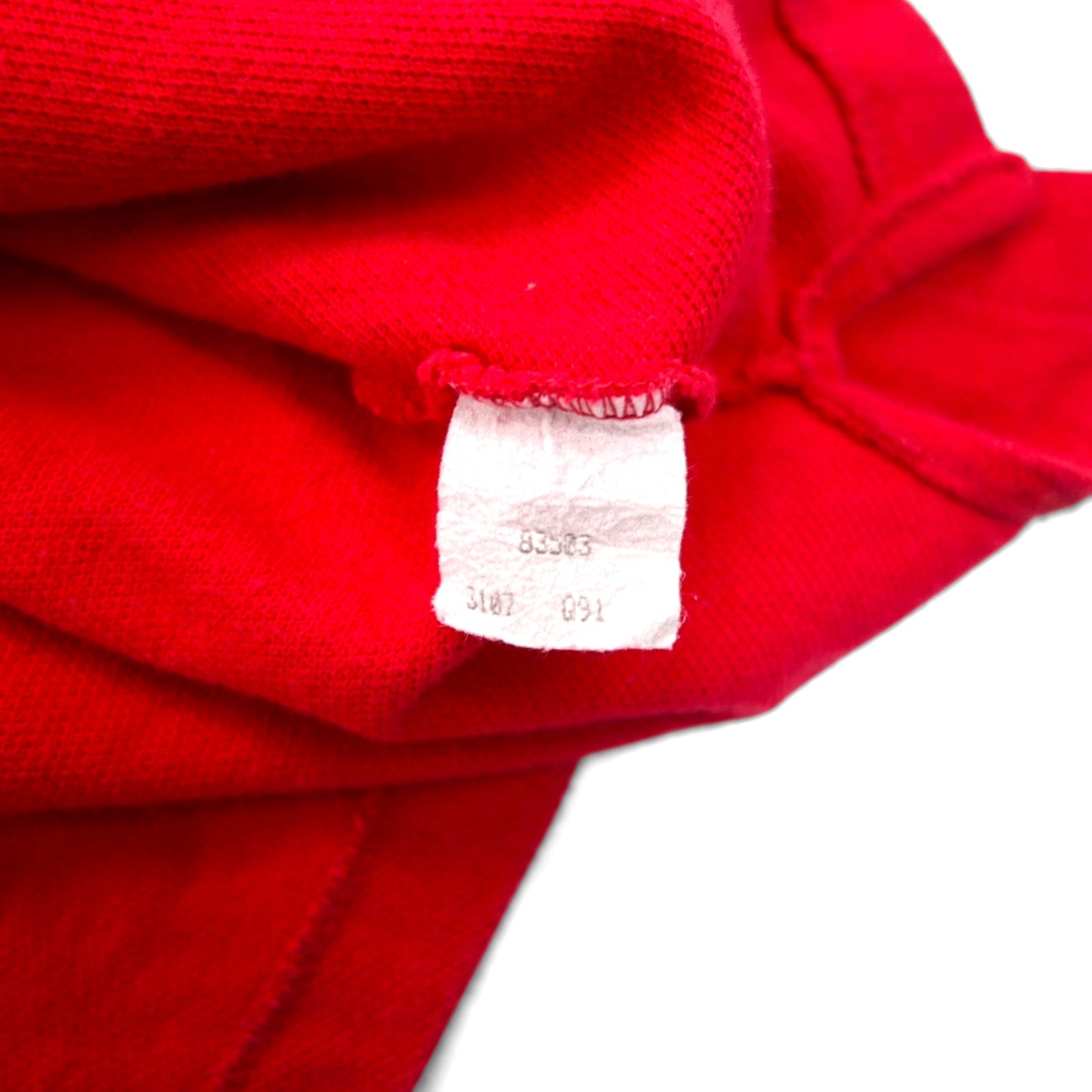 IZOD LACOSTE anni '90 Polo in piqué taschino sul petto logo ricamato taglia L colore rosso