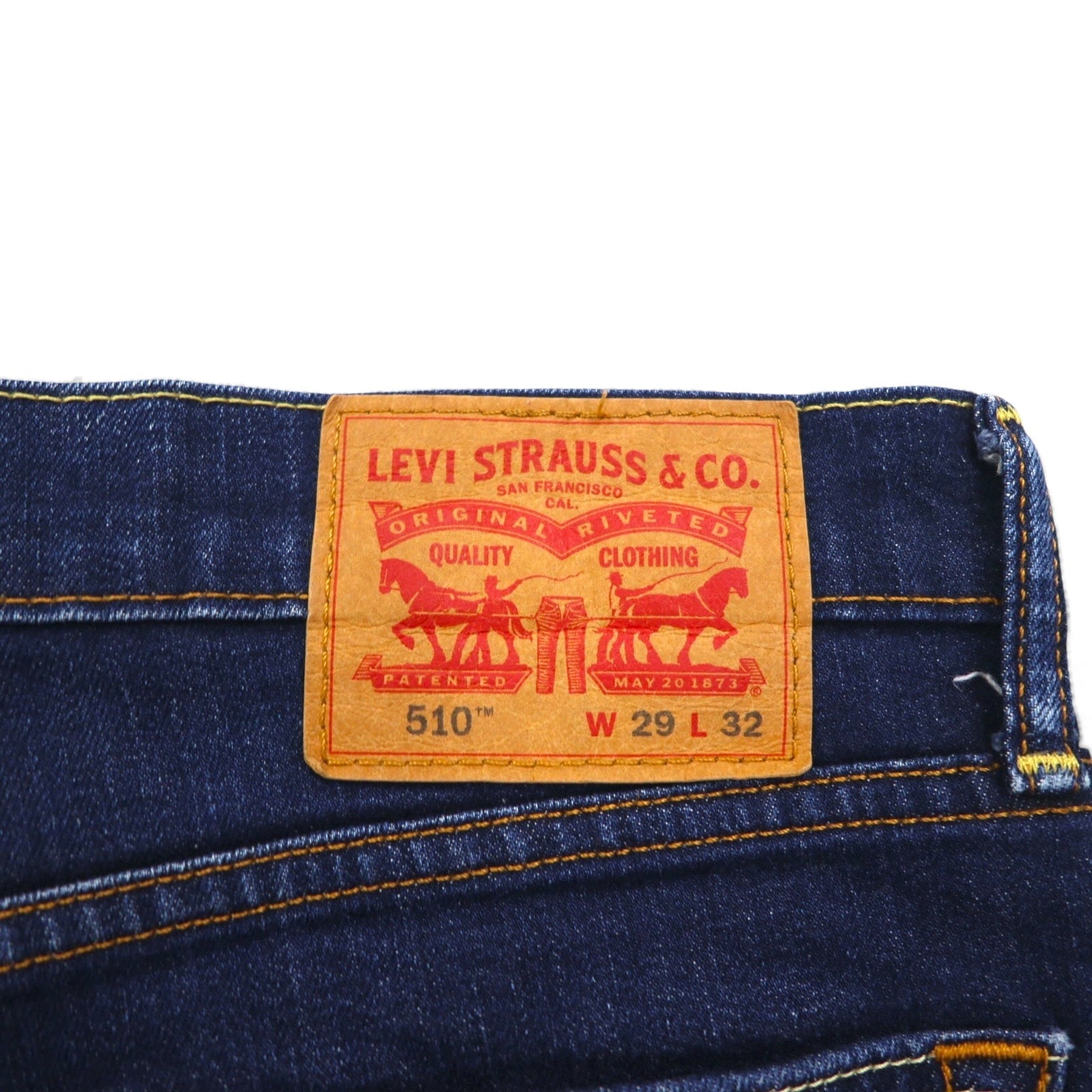 Levi's 510 Jeans Skinny Stretch Denim M Indigo Blue Slim Fit 05510-0485