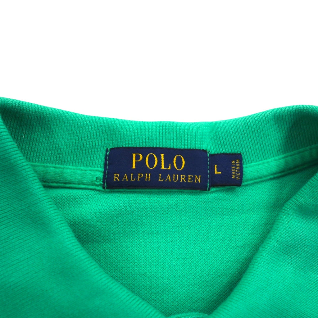 POLO RALPH LAUREN Polo L verde cotone piquet ricamo small pony