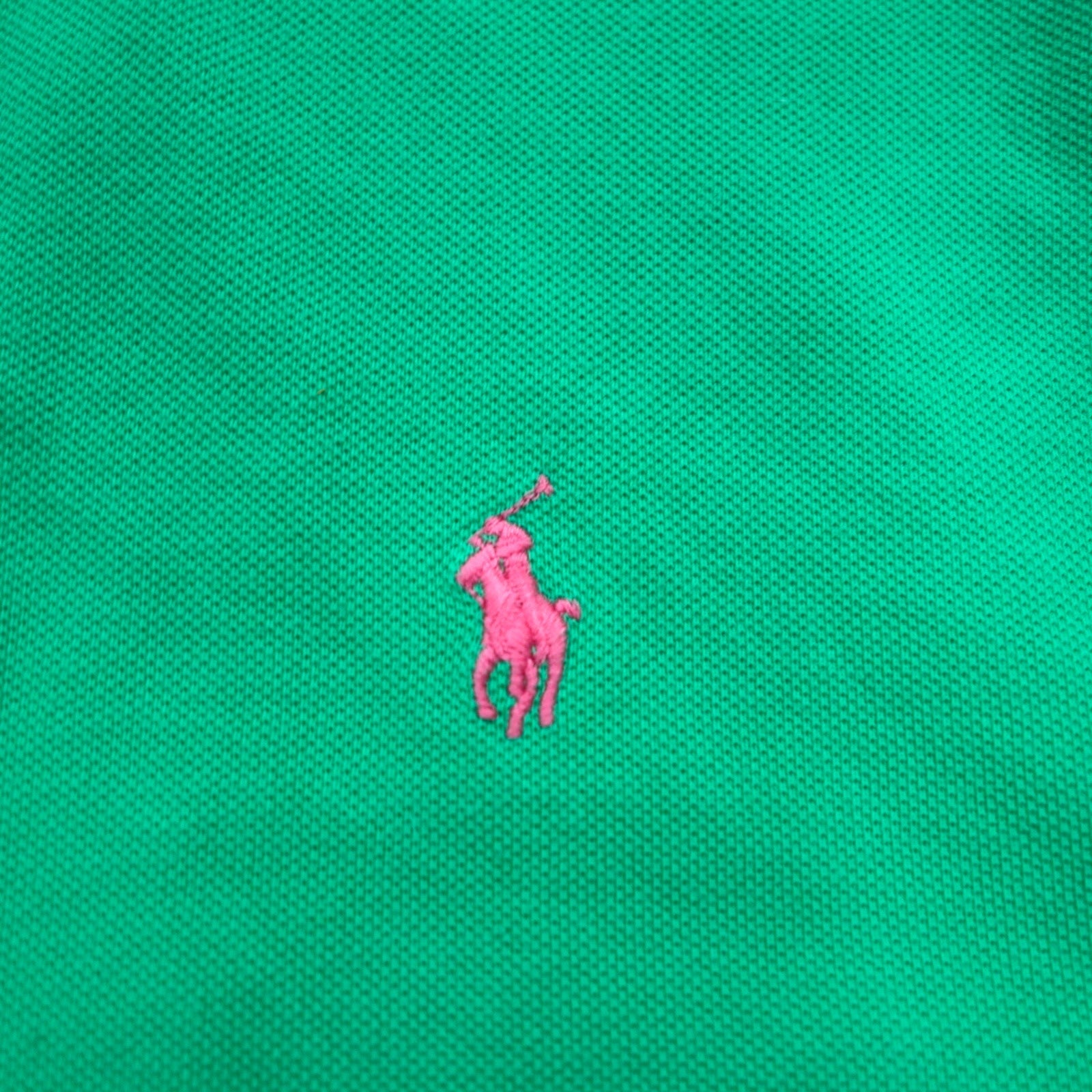 POLO RALPH LAUREN Polo L verde cotone piquet ricamo small pony