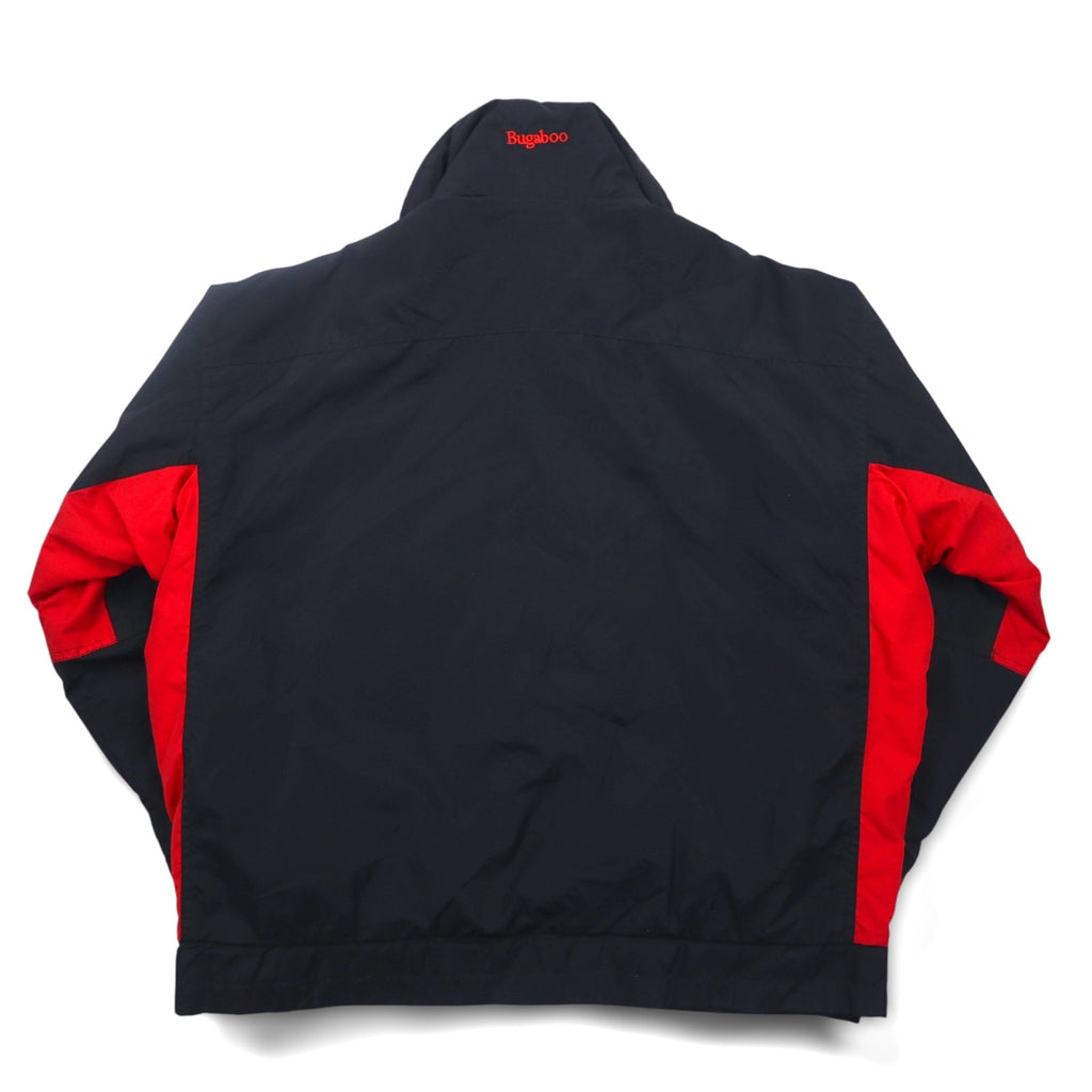 Columbia anni '90 3WAY Giacca a vento con interno in pile Taglia L Nero Rosso a quadri Bugaboo