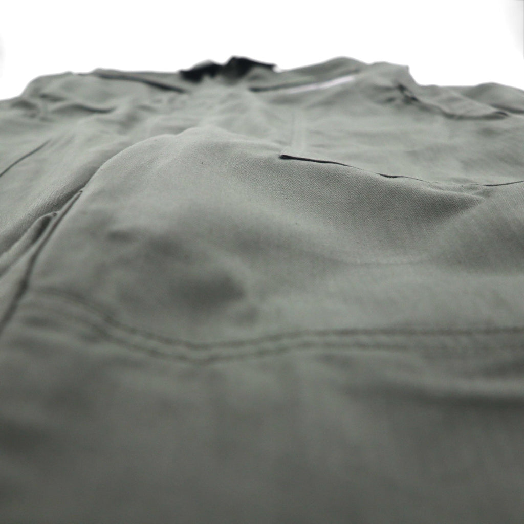 Vintage French Work Military Coveralls MAGECO 00年代 オールインワン ジャンプスーツ つなぎ L カーキ ダブルニー ミリタリー MAGECO 32/04 デッドストック 未使用品