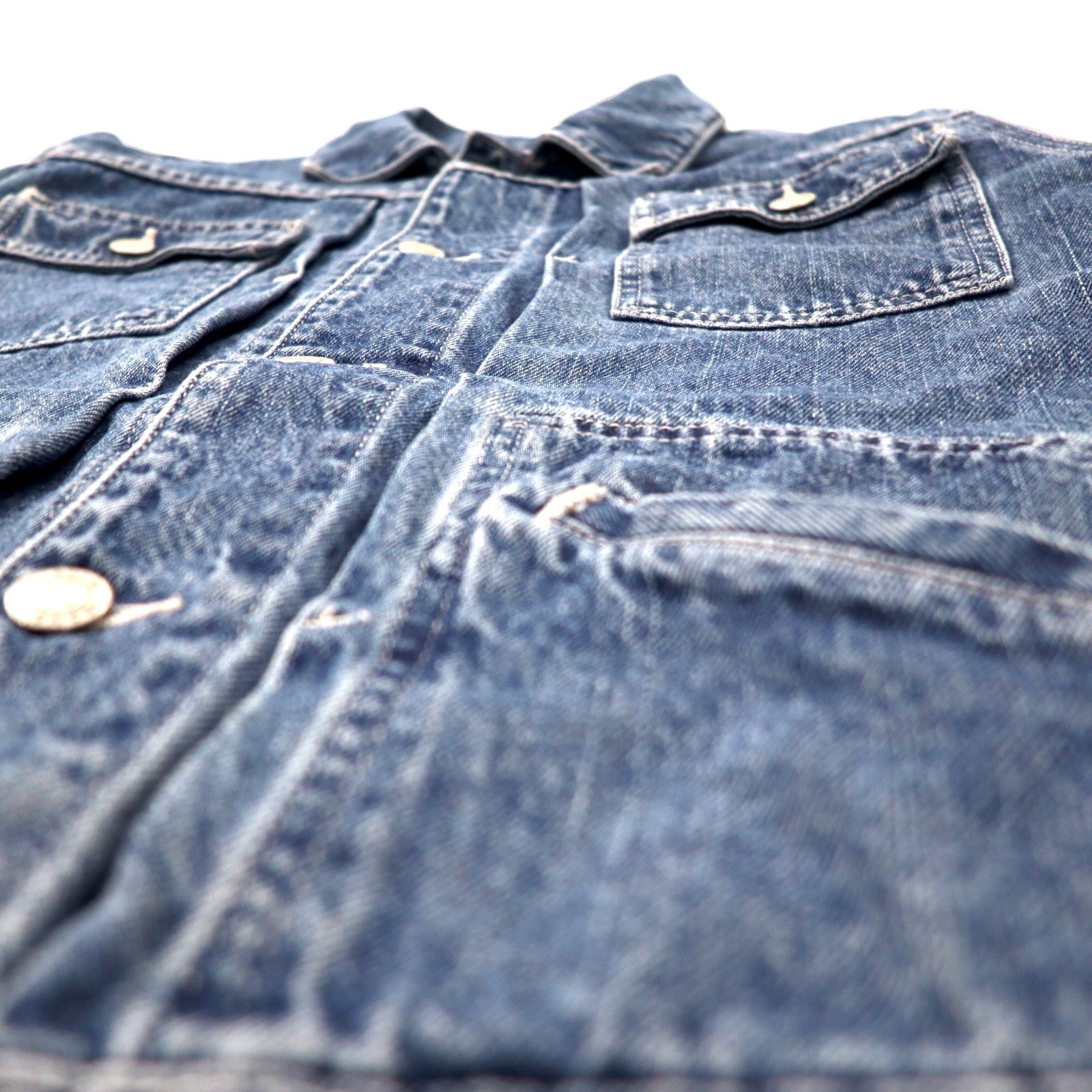 POLO JEANS COMPANY RALPH LAUREN anni '90 Giacca di jeans S blu cotone made in Messico