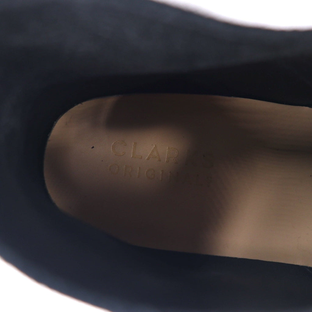 Clarks, edizione speciale 70° anniversario, prodotto in Portogallo, Desert Boot 221, 26.5cm, pelle scamosciata nera, con design personalizzato a spruzzo 22SP-I
