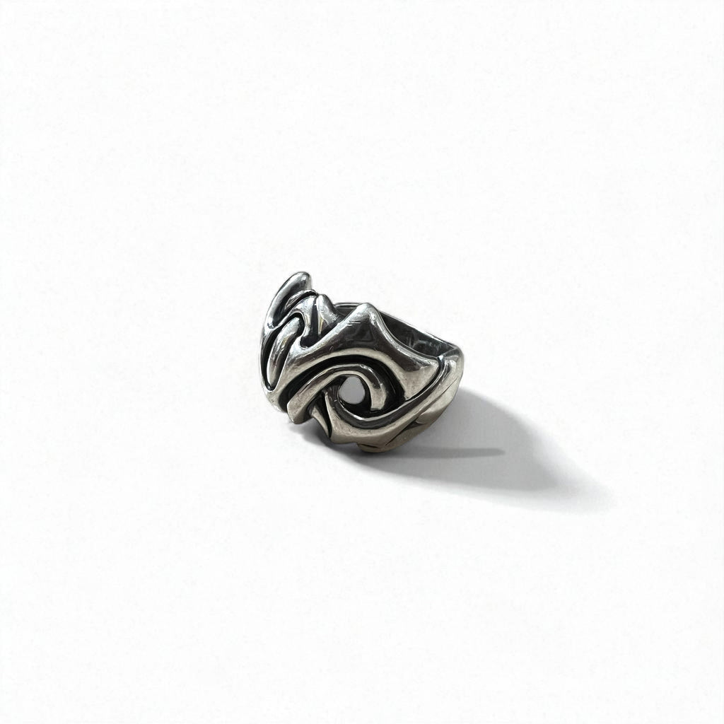 M'S COLLECTION Anello tribale misura 20 ARGENTO