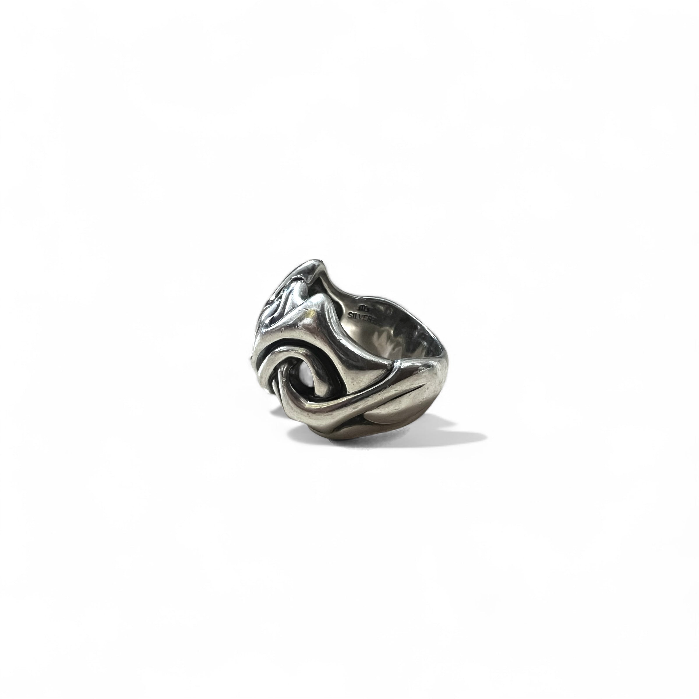 M'S COLLECTION Anello tribale misura 20 ARGENTO