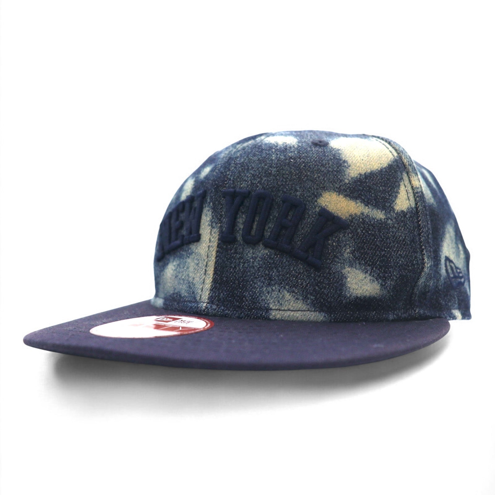 NEW ERA Cappellino da Baseball in Denim Tie-Dye ONE Snapback Blu NEW YORK