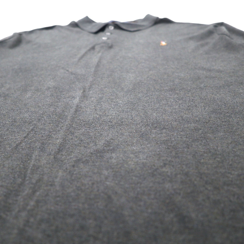 POLO RALPH LAUREN 長袖 ポロシャツ XXL カーキ コットン CLASSIC FIT スモールポニー刺繍 ビッグサイズ