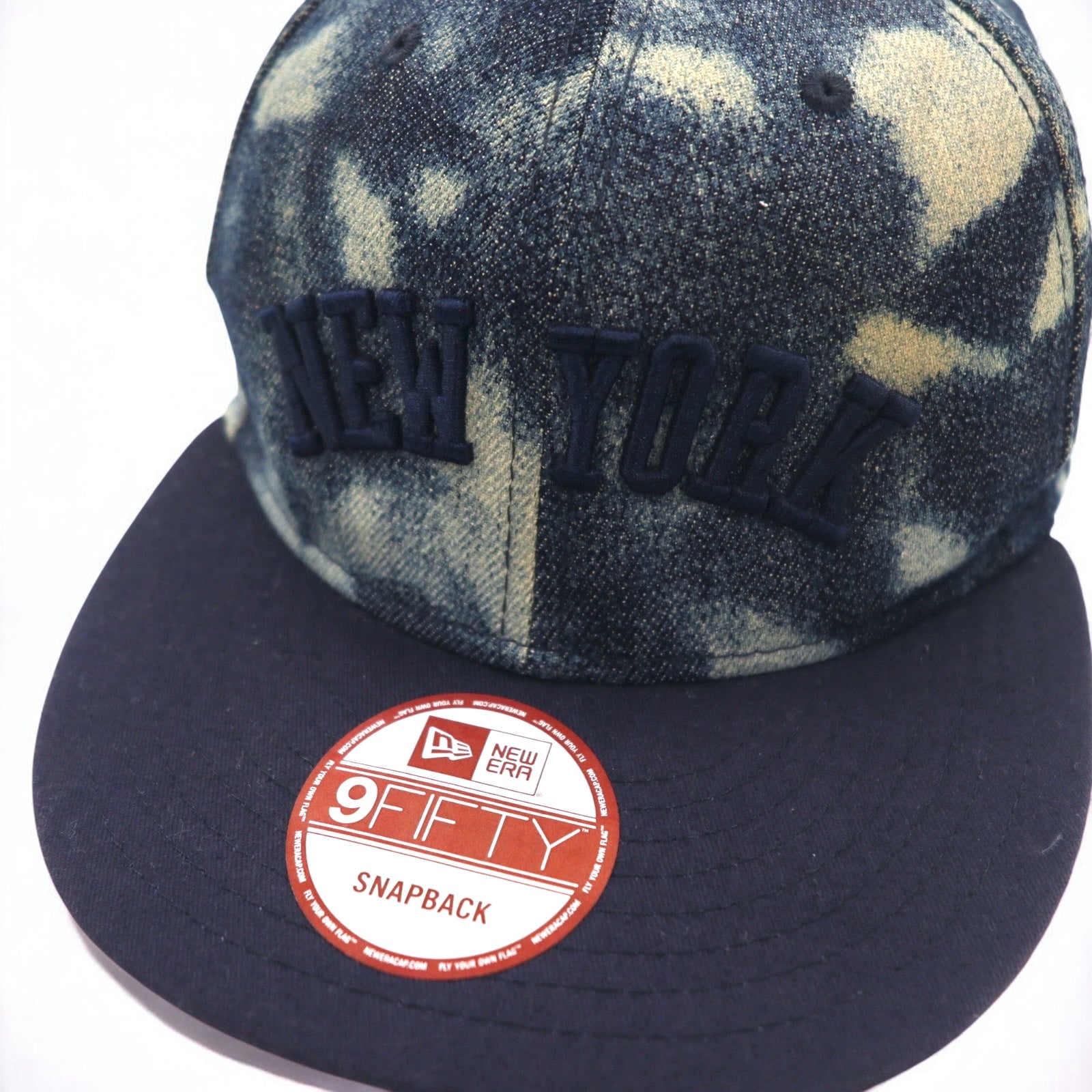 NEW ERA Cappellino da Baseball in Denim Tie-Dye ONE Snapback Blu NEW YORK