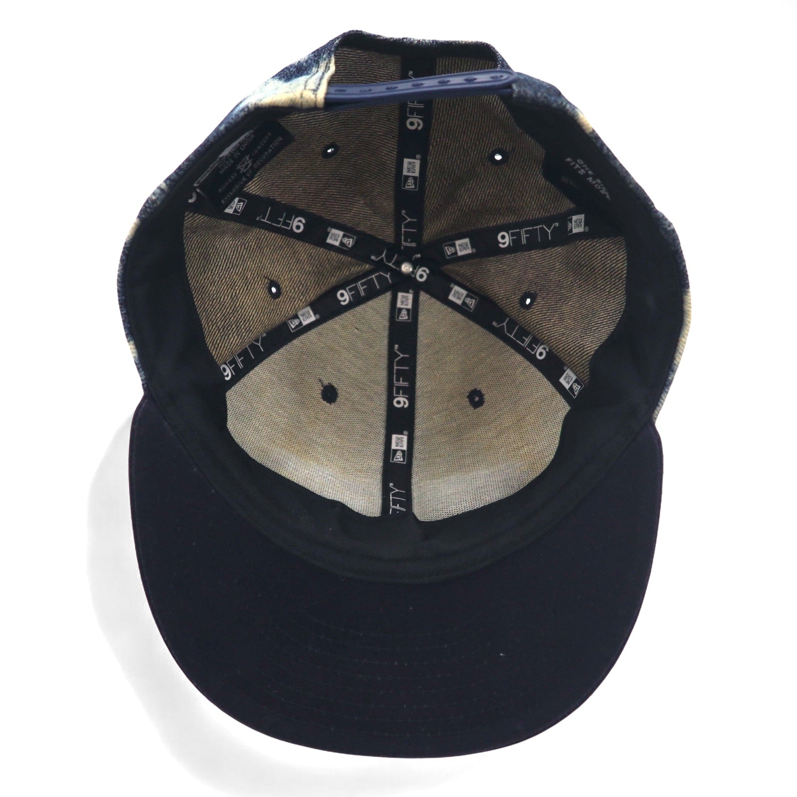 NEW ERA Cappellino da Baseball in Denim Tie-Dye ONE Snapback Blu NEW YORK