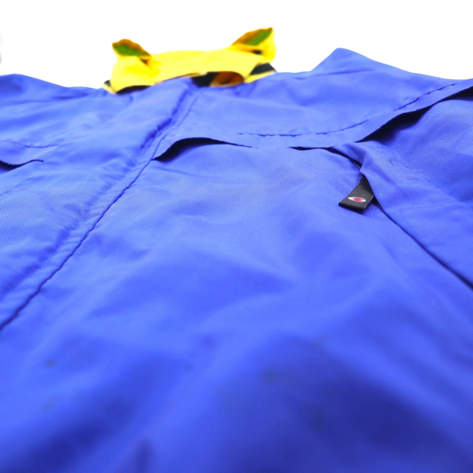 NAUTICA COMPETITION anni 2000 Giacca a vela L blu nylon ricamo logo sulla manica cappuccio ripiegabile