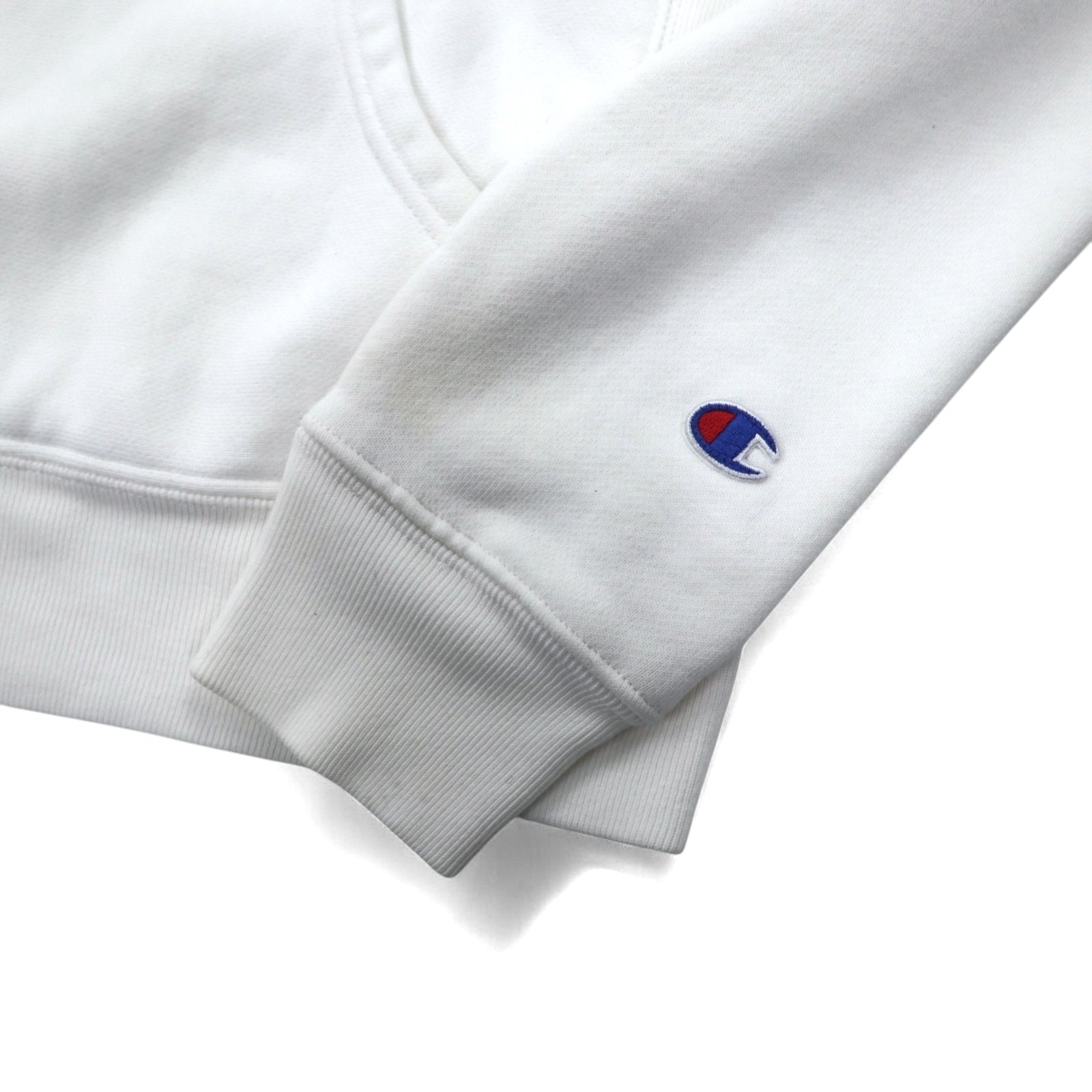 Champion Reverse Weave - Felpa con cappuccio, taglia S, colore bianco, etichetta blu singola, riedizione
