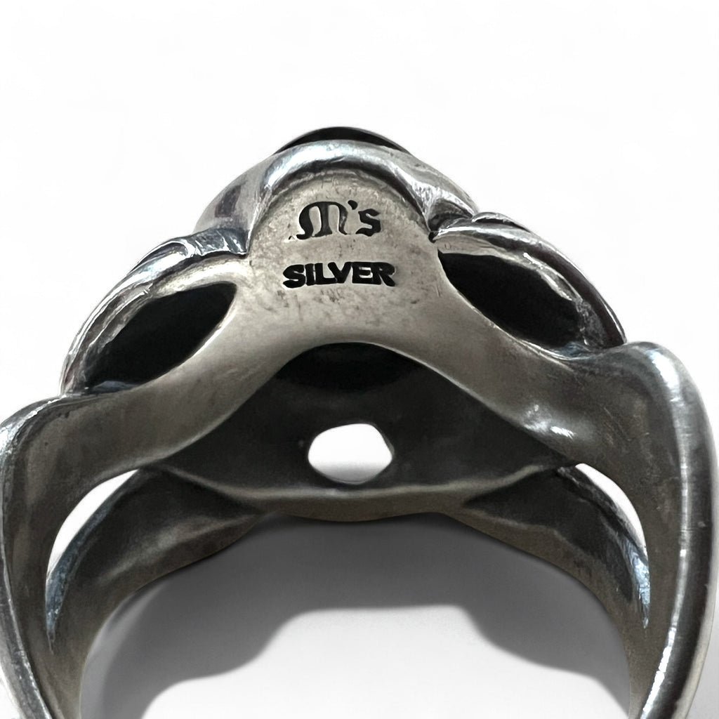 M's COLLECTION オニキス ストーン トライバル リング 指輪 20号 SILVER シルバー