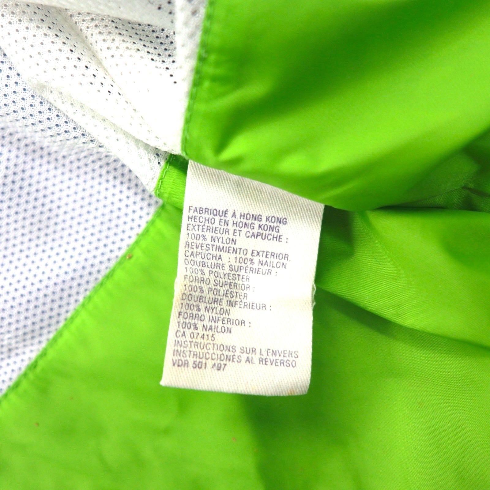 NAUTICA COMPETITION anni 2000 Giacca a vela L blu nylon ricamo logo sulla manica cappuccio ripiegabile
