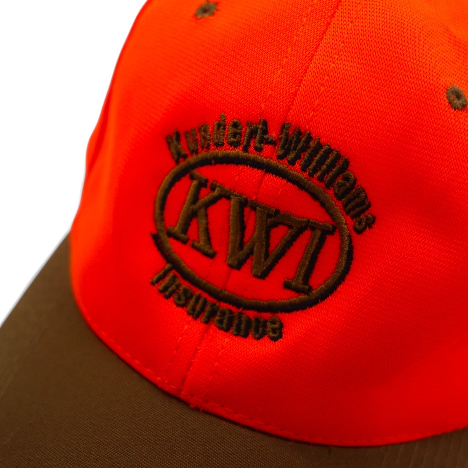 90s Headliner Berretto da baseball bicolore TAGLIA UNICA Cinturino Arancione Cachi KWI Ricamato