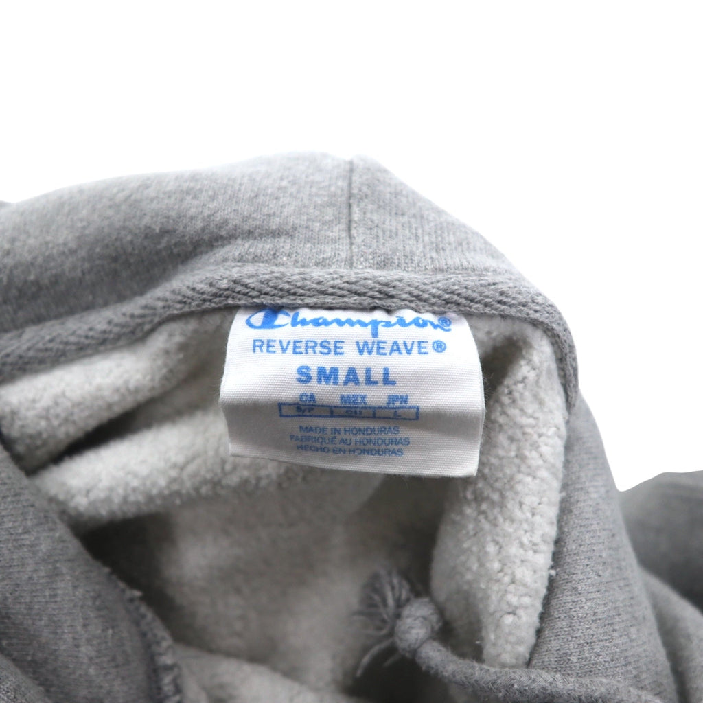 Champion Reverse Weave Felpa con Cappuccio L Grigio Etichetta Blu Riproduzione Prodotto in Honduras