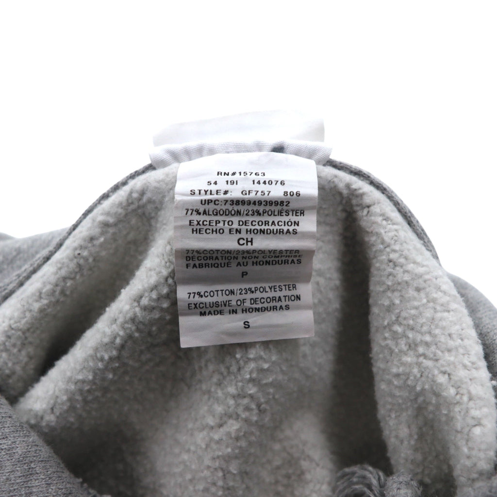 Champion Reverse Weave Felpa con Cappuccio L Grigio Etichetta Blu Riproduzione Prodotto in Honduras