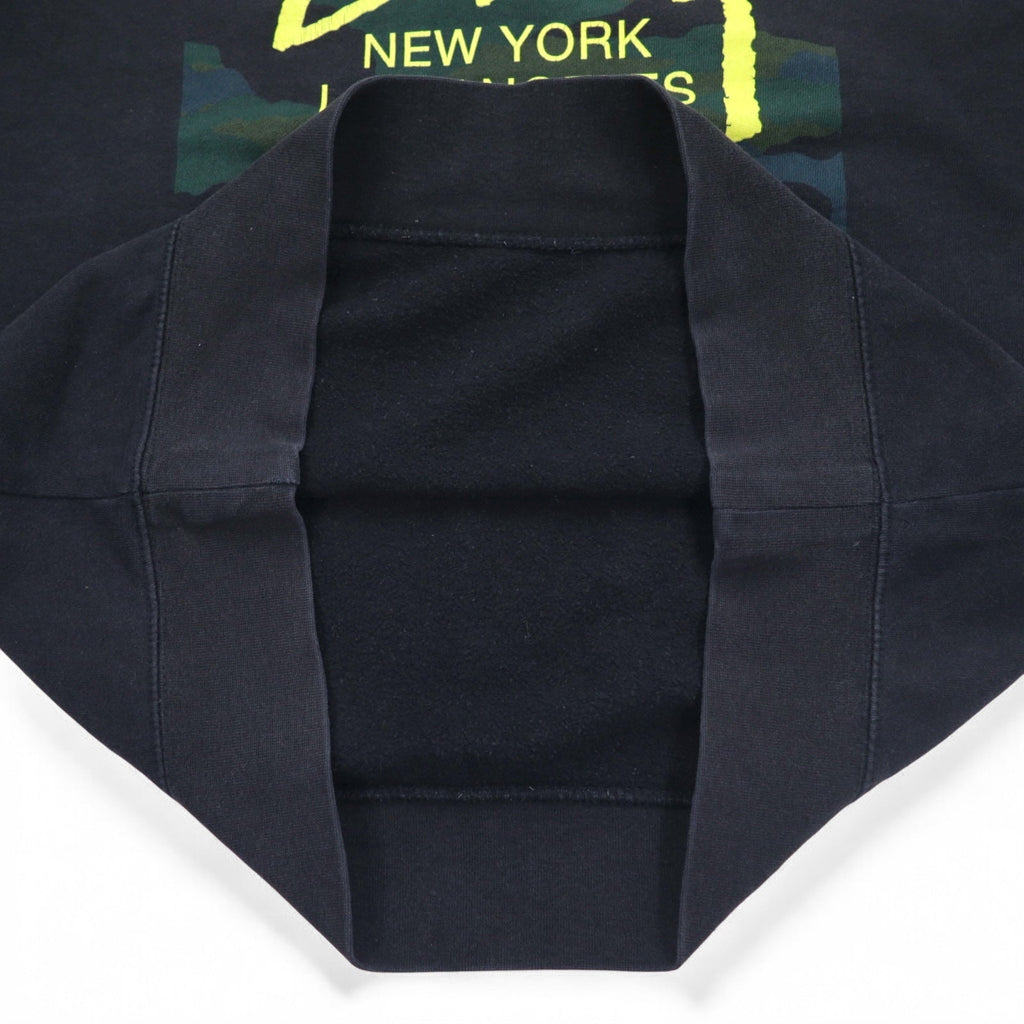 STUSSY USA製 ワールドツアー クルーネック スウェット L ブラック カモフラ WT Camo Block Sweat