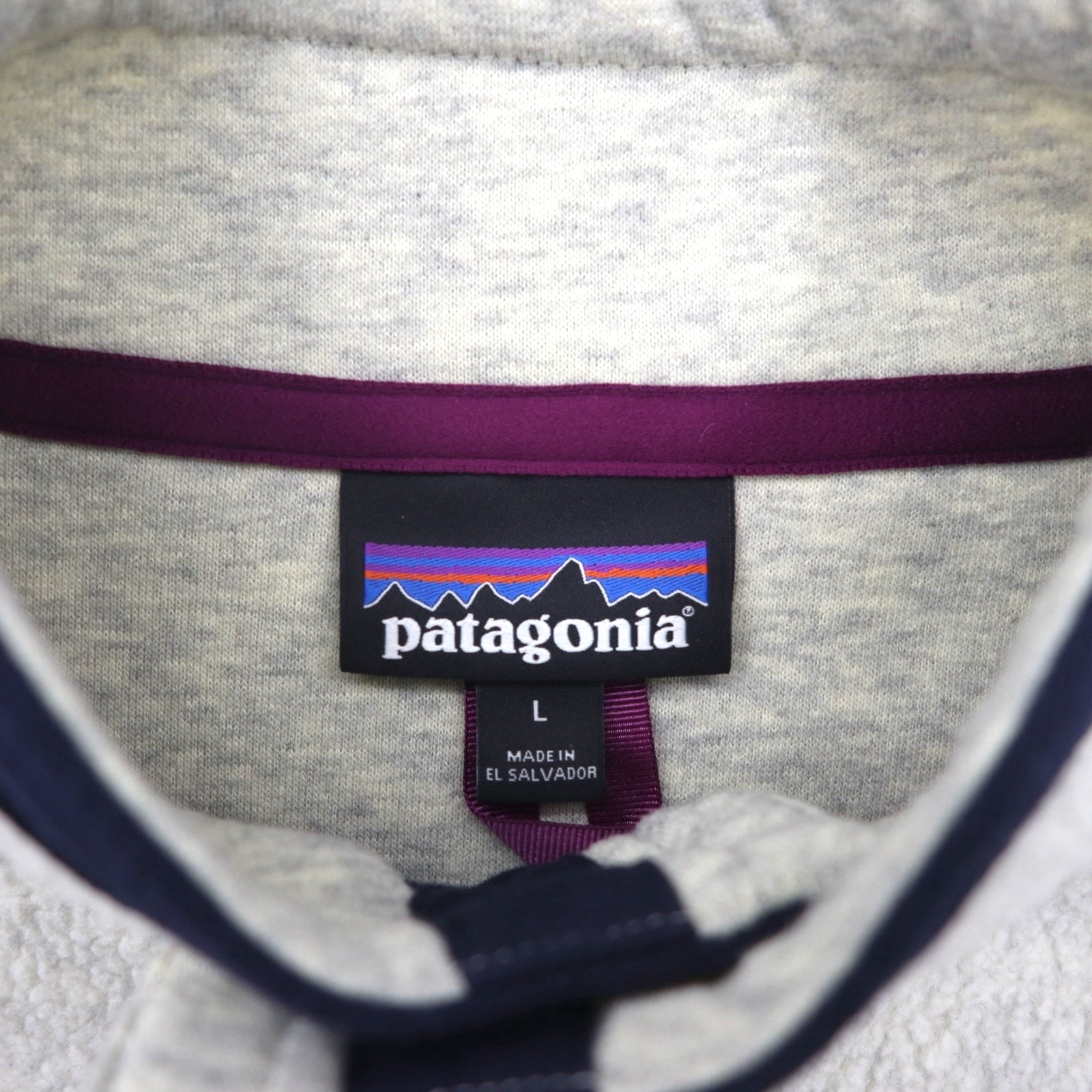 Patagonia シアーリング ハーフボタン プルオーバー フリースジャケット L ホワイト 26140